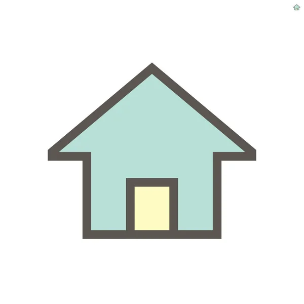 Home Vektor Icon Design 48X48 Pixel Perfekt Und Editierbar — Stockvektor