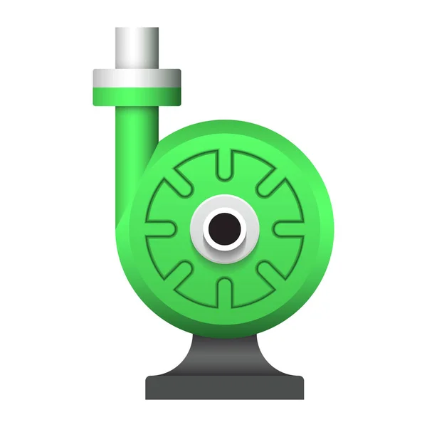 Icono Vectorial Bomba Agua Eléctrica Tubería Acero Para Distribución Agua — Vector de stock