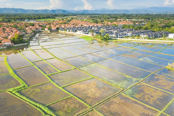 Vista Aérea Terrenos Viviendas Provincia Chiang Mai Tailandia —  Fotos de Stock