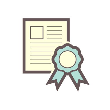 Beyaz arkaplanda sertifika belge vektör tasarımı.