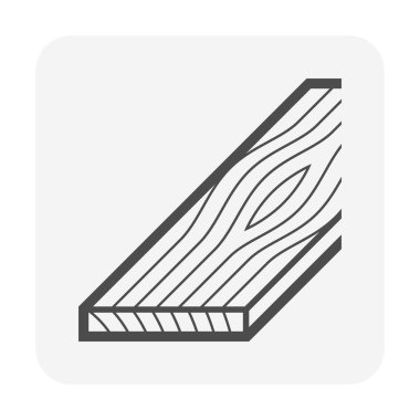 Ahşap zemin malzeme vektör simgesi tasarımı.