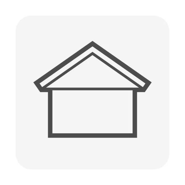 Kształt Dachu Dla Projektu Ikony Wektora Domu — Wektor stockowy