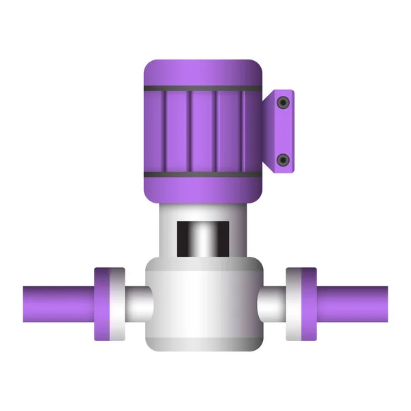 Icono Bomba Agua Bomba Centrífuga Incluido Con Tubo Propulsado Por — Vector de stock