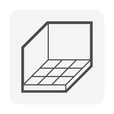 Tile floor inside room vector icon design. vector