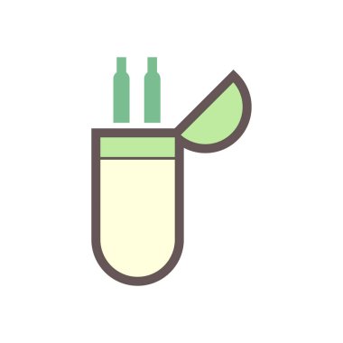 Kaynak kablosu ve taşıyıcı vektör ikonu tasarımı.