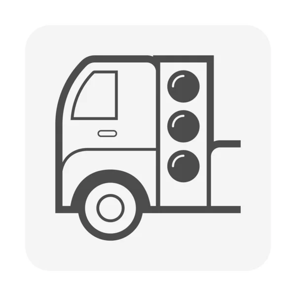 Camión Nad Ngv Tanque Gas Icono Diseño — Vector de stock