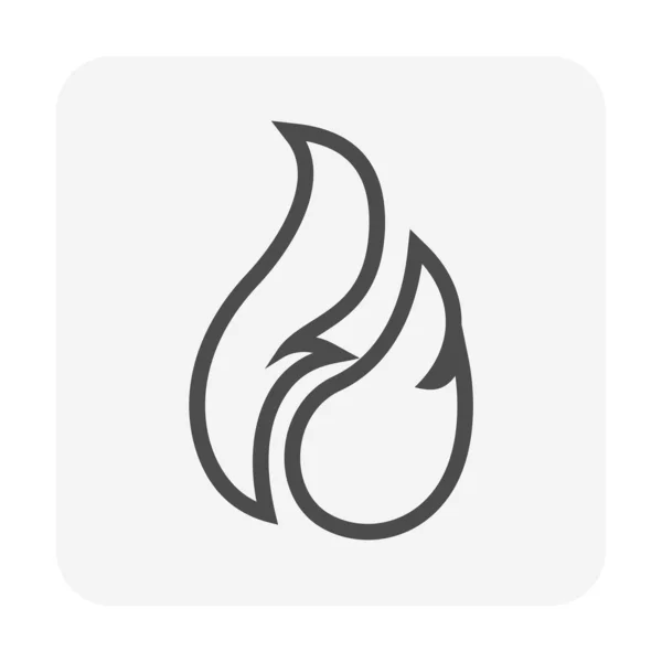 Návrh Vektorové Ikony Požáru — Stockový vektor