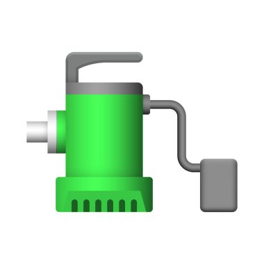 Sualtı su pompası ikonu tasarımı.