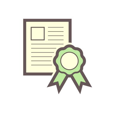 Beyaz arkaplanda sertifika belge vektör tasarımı.