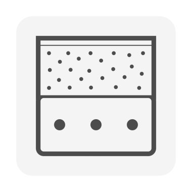 Beyaz arkaplanda stres öncesi beton levha vektör simgesi tasarımı.