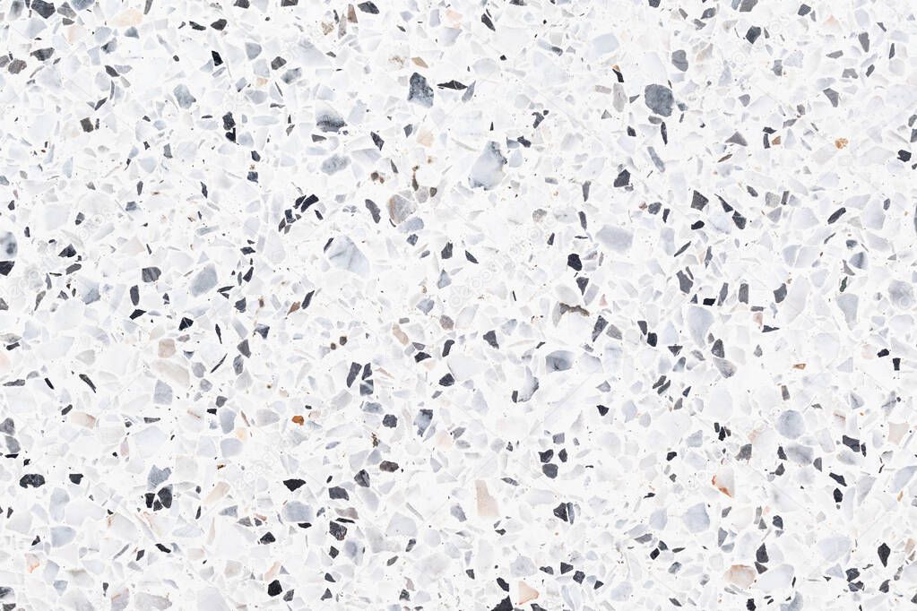 Terrazzo floor seamless pattern. Consist of marble, stone, concrete and polished smooth to produce textured surface. For decoration interior exterior, textured print on tile and abstract background.