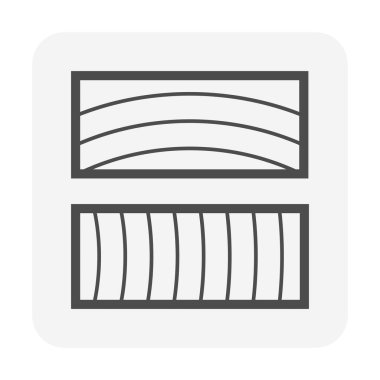 Ahşap zemin malzeme vektör simgesi tasarımı.