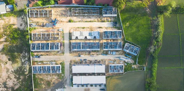 Subdivisão Habitação Desenvolvimento Habitação Também Chame Carcaça Tratado Grande Área — Fotografia de Stock