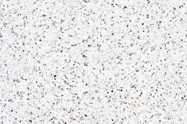 Terrazzo 'nun zemini pürüzsüz. Mermer, taş, beton ve pürüzsüz yüzeyden oluşur. Dekorasyon iç mimarisi için, döşeme ve soyut arkaplan üzerine desenli baskı.