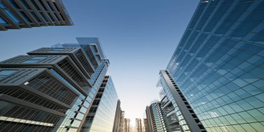 3D rendering of modern building in perspective