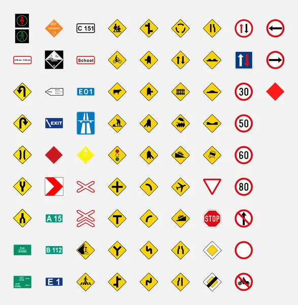 Señal Tráfico Por Carretera Símbolo Sri Lanka — Vector de stock