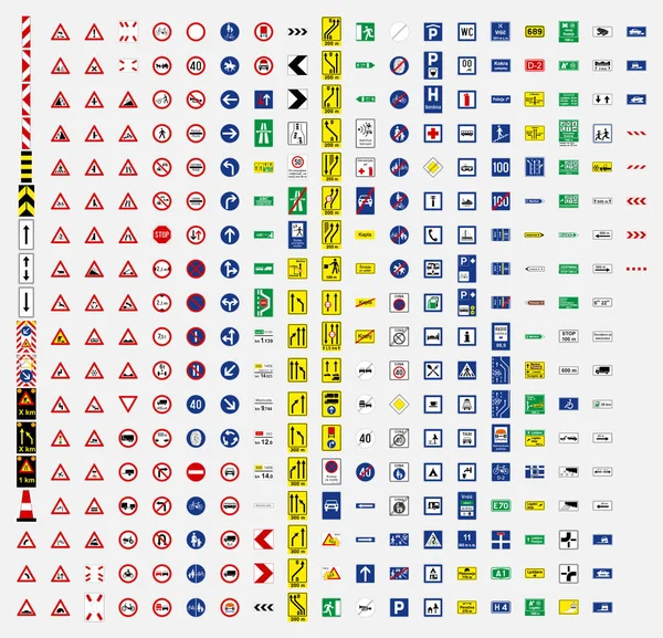 Señal Tráfico Carretera Símbolo Slovenia — Archivo Imágenes Vectoriales