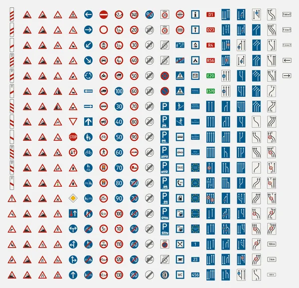 Znak Drogowy Symbol Slovakia — Wektor stockowy