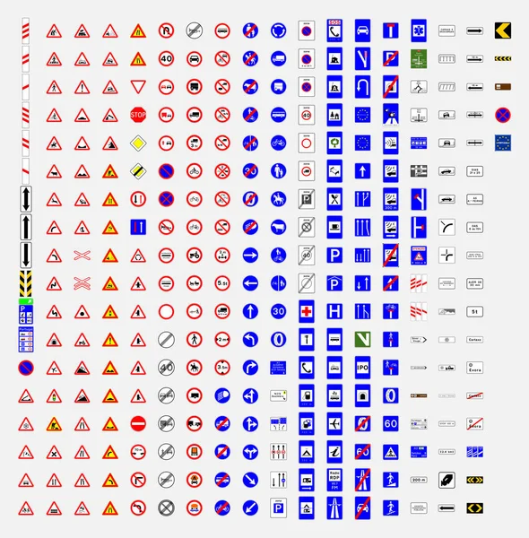 Señal Tráfico Vial Símbolo Portugal — Vector de stock