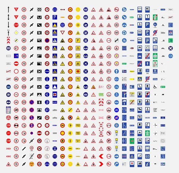 Verkeersbord Symbool Romania — Stockvector