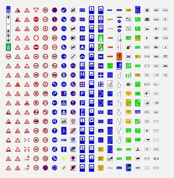 Señal Tráfico Vial Símbolo Norte Macedonia — Vector de stock