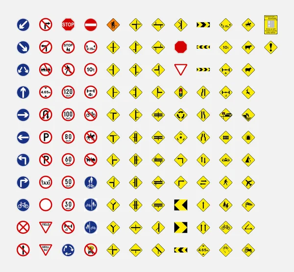 Señal Tráfico Por Carretera Símbolo Irlanda — Vector de stock