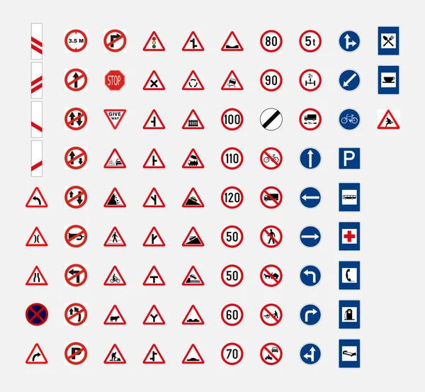 Verkehrszeichen Symbol Indien — Stockvektor