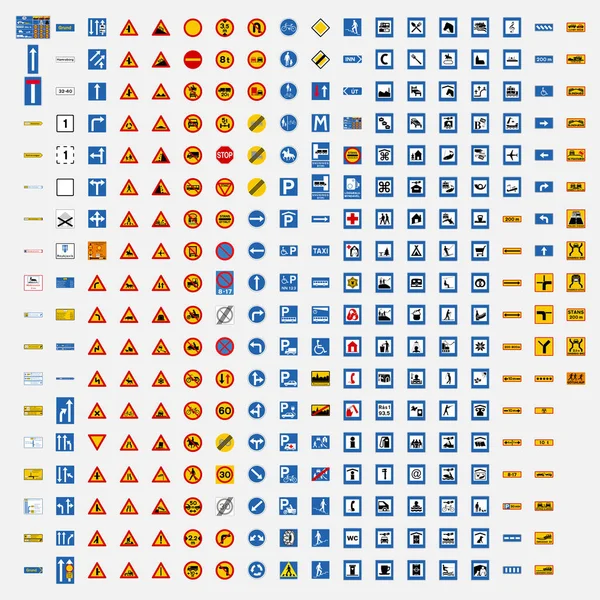 Symbool Iceland Verkeersbord — Stockvector