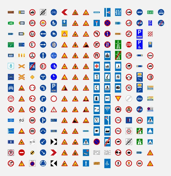 Señal Tráfico Carretera Símbolo Griego — Archivo Imágenes Vectoriales