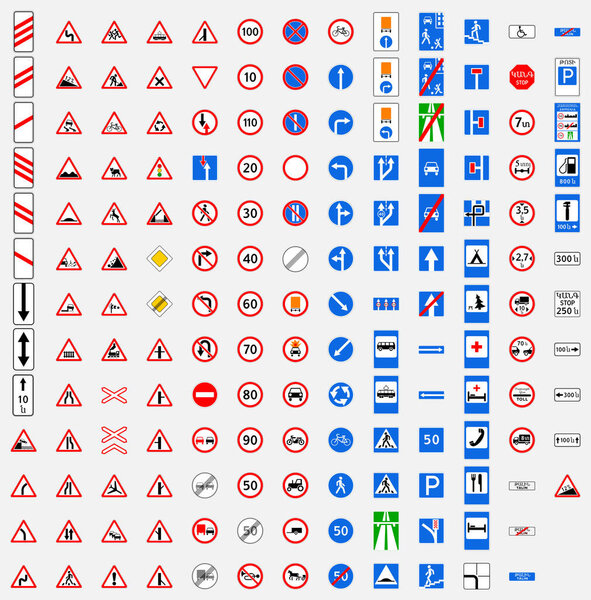 road traffic sign symbol armenia
