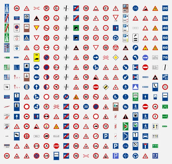 Verkeersbord Symbool Albania — Stockvector