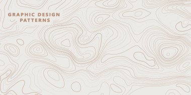 Soyut topografik harita çizgileri arka plan, moda desen çizgileri veya doku