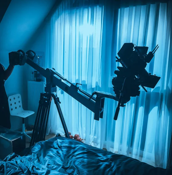 Kaydıracın üzerindeki film kamerası 