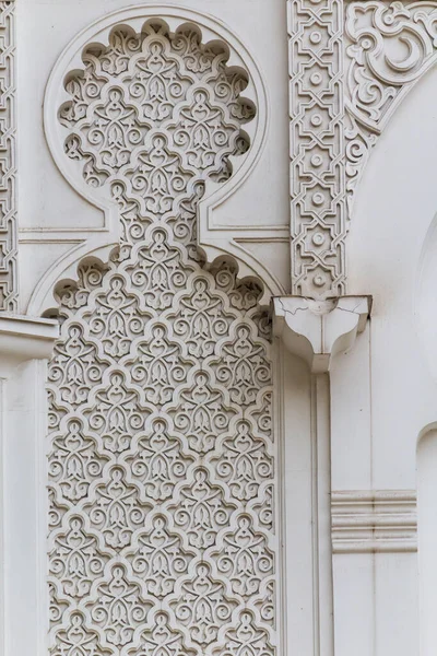 Fal Mecset Hagyományos Iszlám Geometriai Minták Építészet Háttér — Stock Fotó