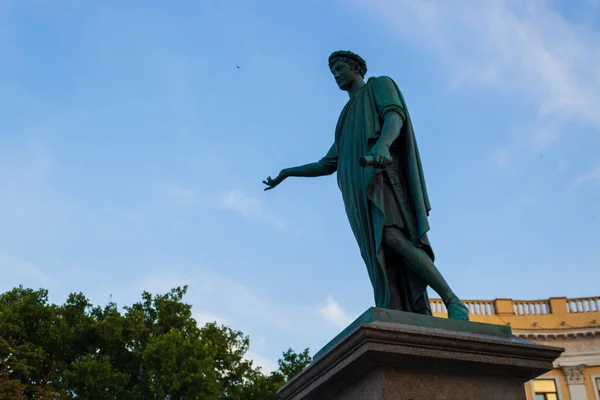 Monumento Duque Richelieu Símbolo Principal Ciudad Odessa Lugar Más Popular — Foto de Stock