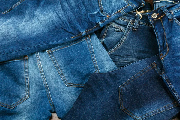 Lots Jeans Advertising Background — Stock Photo, Image