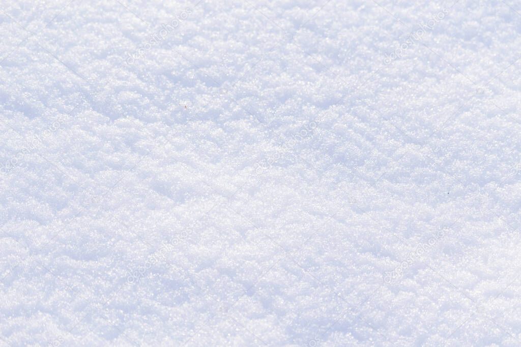 Snow texture, mocap, background with copy space to place text or inscription.