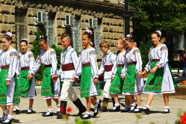 Бельцы Молдова Июня 2019 Года Фольклорный Праздник День Национального Костюма — стоковое фото