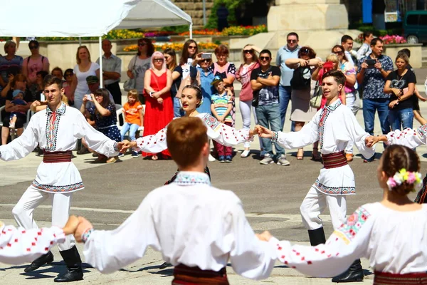 Balti Moldova Haziran 2019 Folklor Özgün Bayramı Ulusal Kostüm Günü — Stok fotoğraf