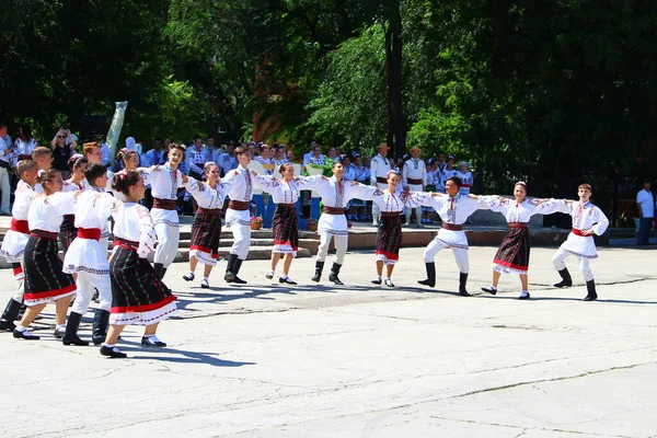 Balti Moldawien Juni 2019 Folkloristischer Authentischer Feiertag Tag Der Tracht — Stockfoto