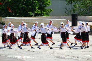 Balti, Moldova, 30 Haziran 2019, folklor özgün bayramı: 