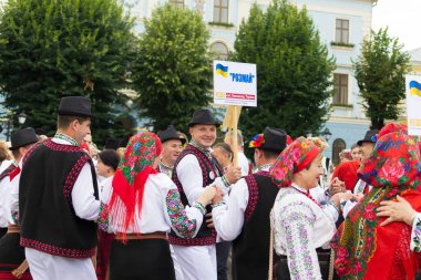 Chernivtsi, Ukrayna, 1 Temmuz 2018 Yazı: Rozmay, Kelmentsy, Ukrayna, Bukovina toplantıları