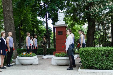 Balti (Beltsy), Moldova, 9 Mayıs 2017 Zafer Yürüyüşü