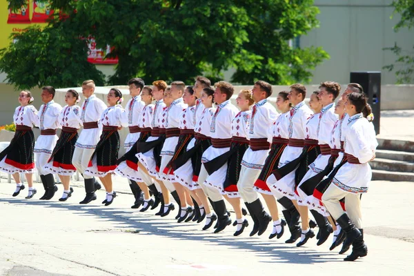 Балті Молдова Червня 2019 Року Фольклорне Автентичне Свято День Національного — стокове фото