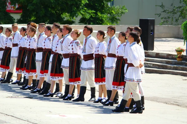 Бельцы Молдова Июня 2019 Года Фольклорный Праздник День Национального Костюма — стоковое фото