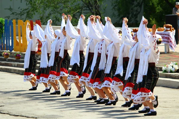 Balti Moldova June 2019 Folklore Authentic Holiday Day National Costume — Stock Photo, Image