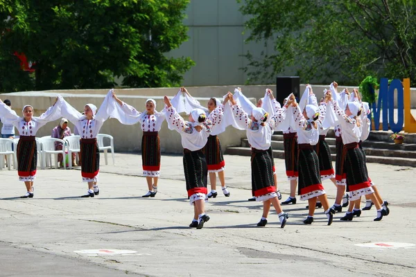 Balti Moldavia Junio 2019 Folklore Auténtica Fiesta Día Del Traje — Foto de Stock