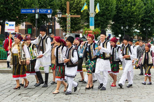 Chernivtsi Ucraina Luglio 2018 Open Festival Pubblico Didascalia Datina Villaggio — Foto Stock
