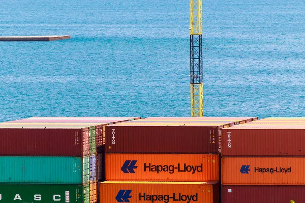 Odessa Ukraina Lipca 2018 Port Handlowy Cargo — Zdjęcie stockowe