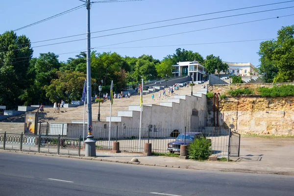 Odessa Ucrânia Julho 2018 Vista Mais Reconhecível Autêntica Cidade Com — Fotografia de Stock